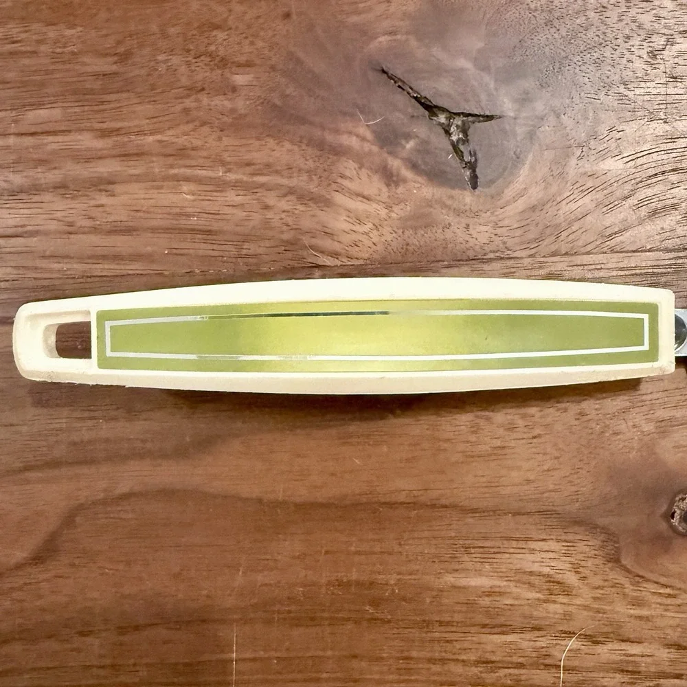 VTG 60s 1960s Ekco MCM Chromium Plate Icing Spatula Avocado Green Handle USA 13